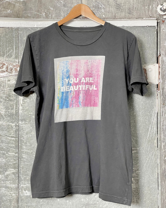 New & Improved YOU ARE BEAUTIFUL Vintage Style Black T-Shirt